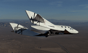 Virgin Galactic SpaceShipTwo's first feathered flight